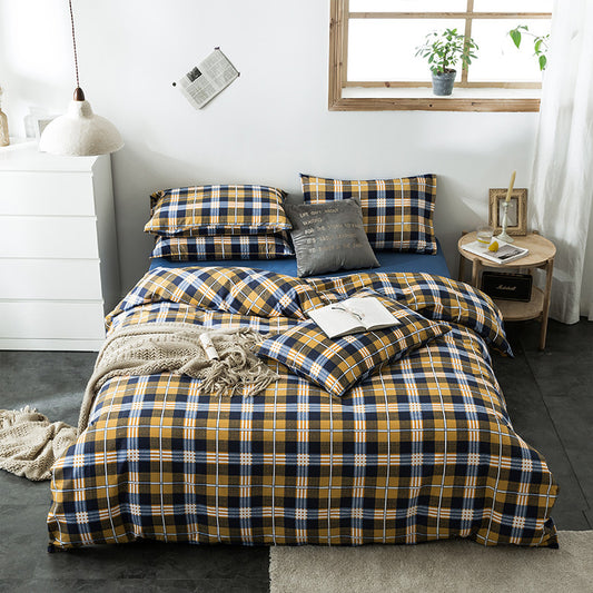 Check Cotton Bedding Modern Collective