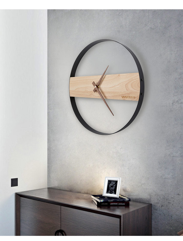 Creative Simple Wooden Wall Clock