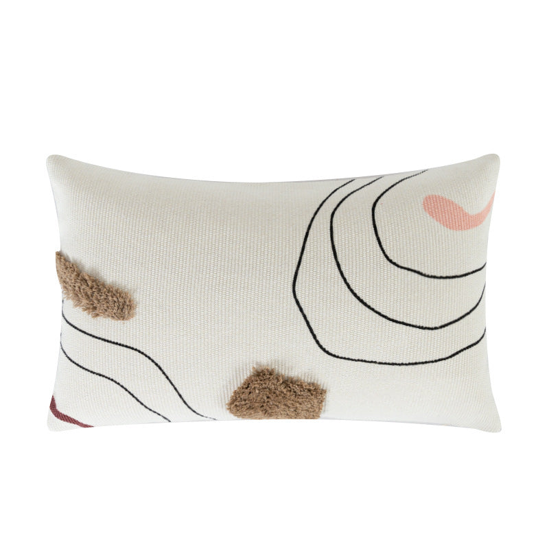 Living Room Modern Line Hug Geometric Sofa Pillow Cushion