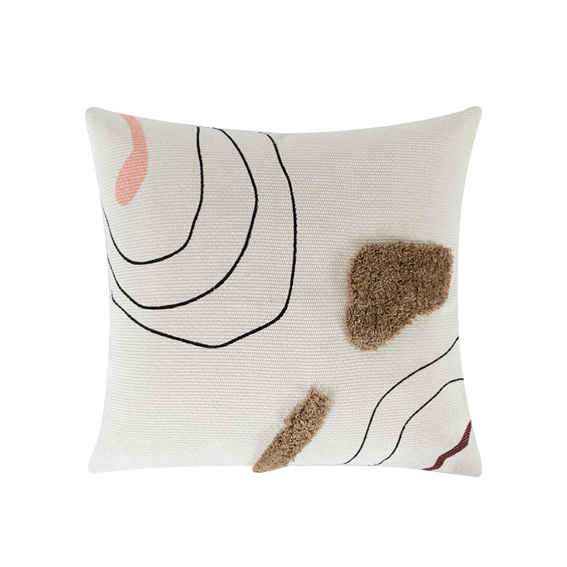 Living Room Modern Line Hug Geometric Sofa Pillow Cushion