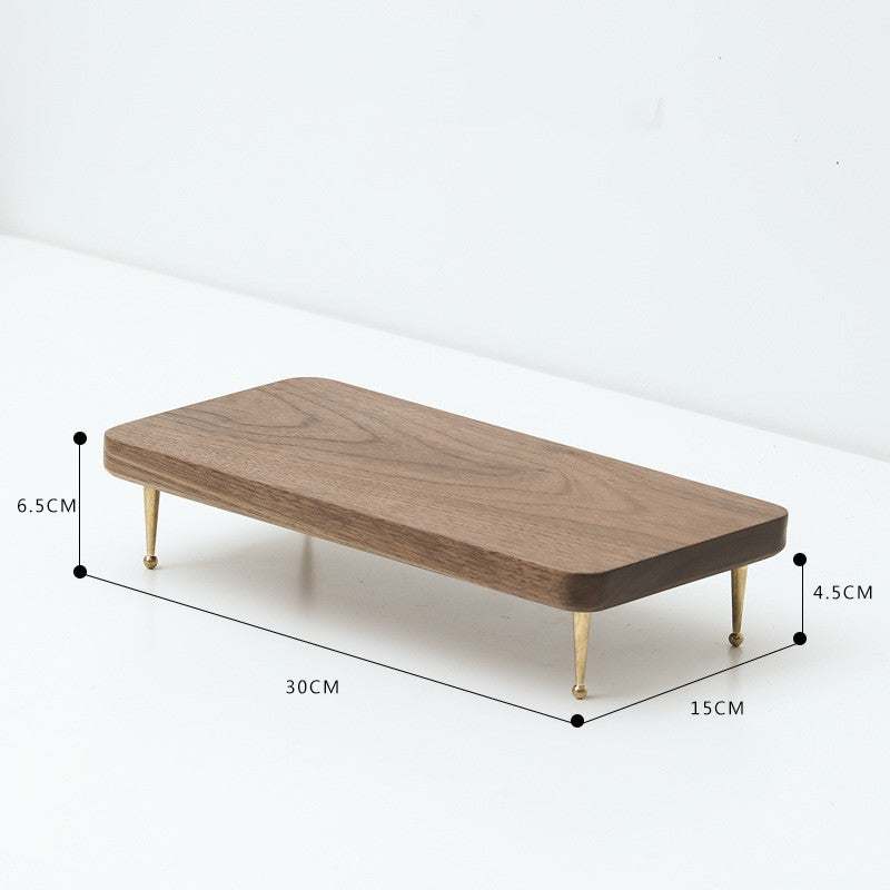 Walnut Office Desk Clean Modern USB Design