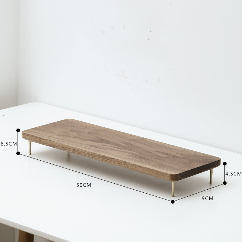 Walnut Office Desk Clean Modern USB Design