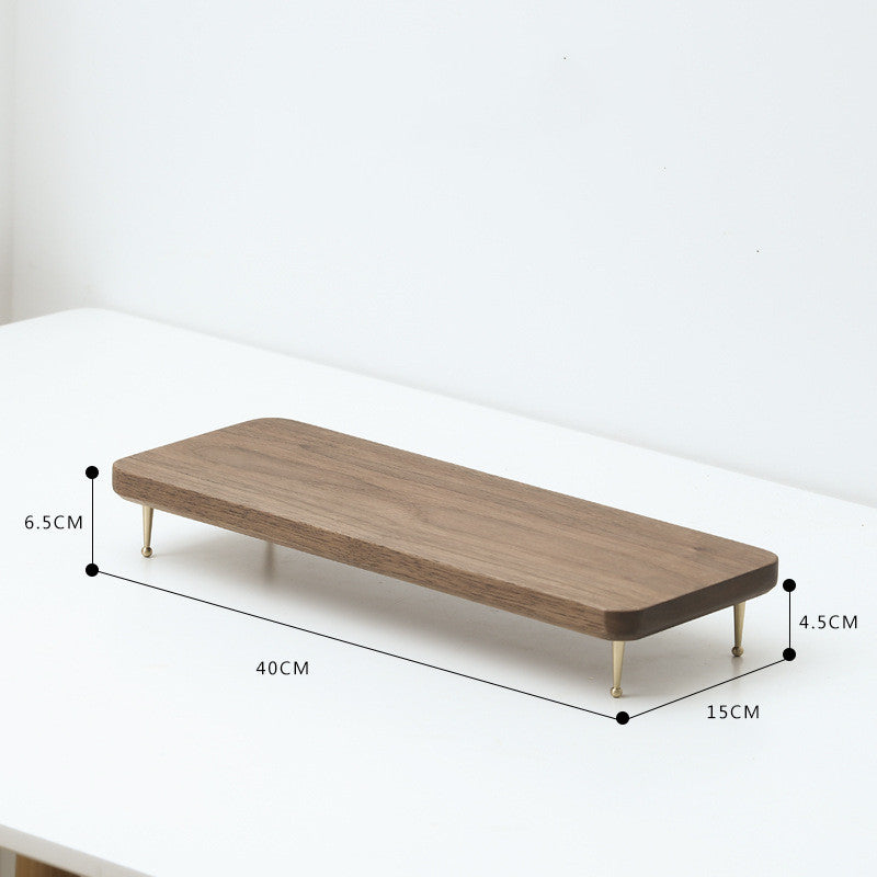 Walnut Office Desk Clean Modern USB Design