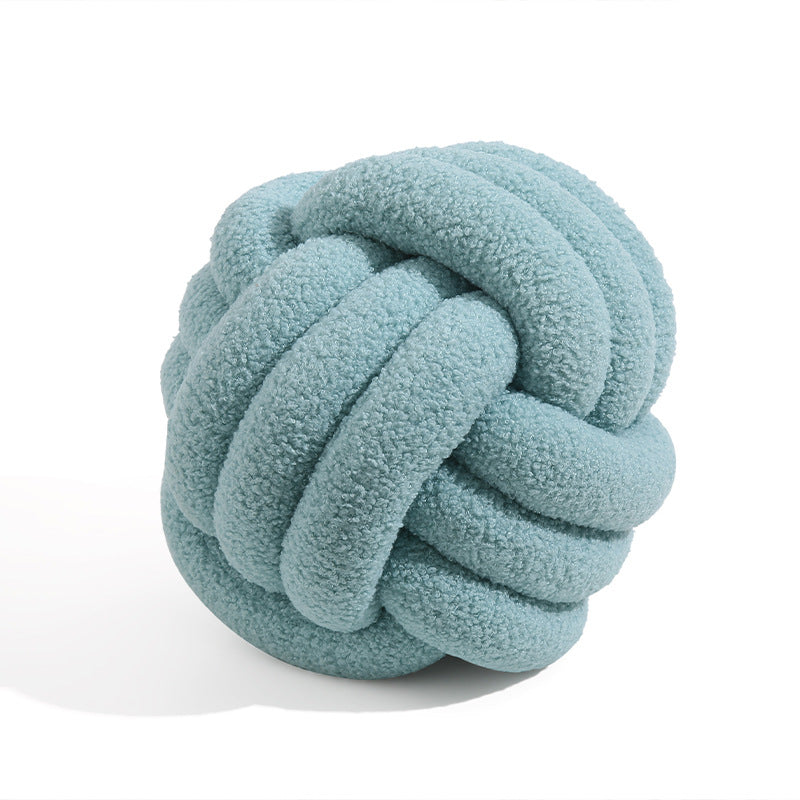 Modern Bedroom Sofa Knotted Ball Pillow