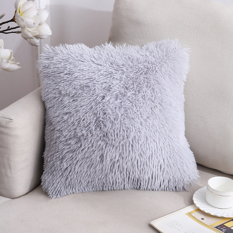 Velvet Nordic Sea Solid Color Pillow Home Cushion