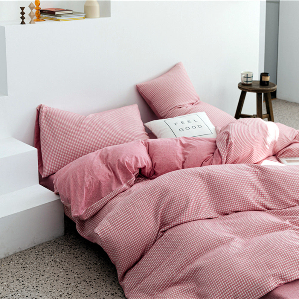 Tianzhu Cotton Quilt Cover Simple Knitted Bedding