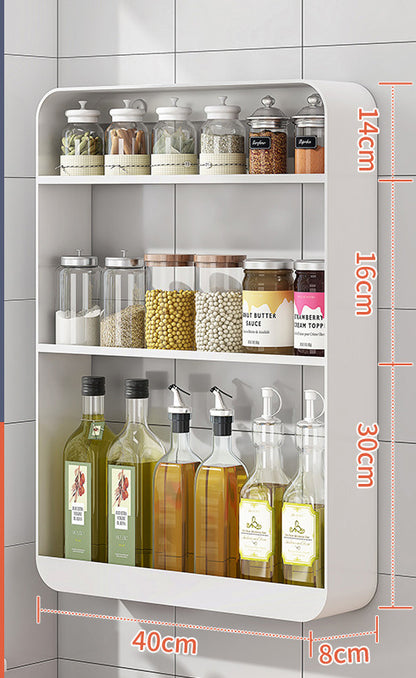Seasoning Oil Salt Sauce Vinegar Storage Shelf Rack
