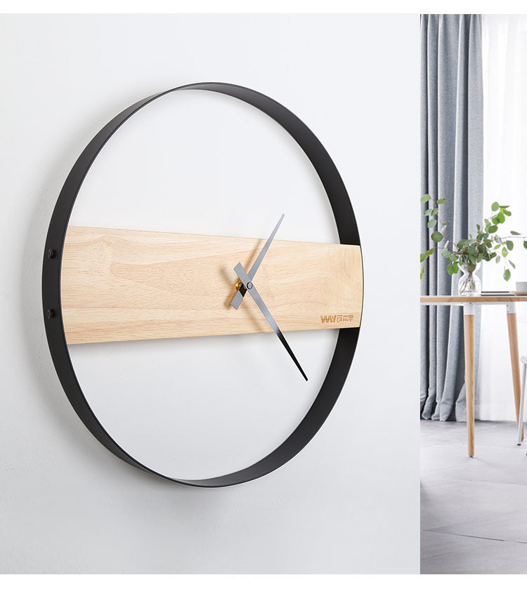 Creative Simple Wooden Wall Clock