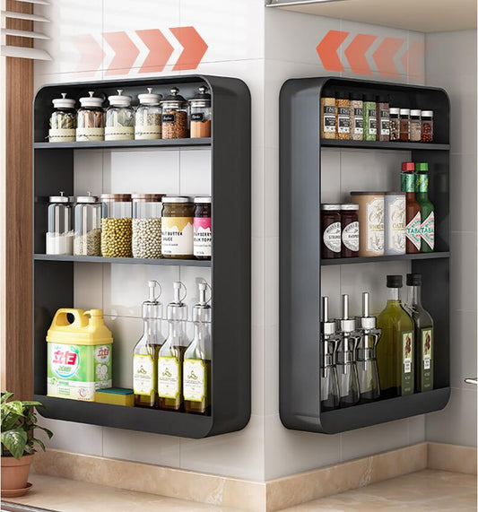 Seasoning Oil Salt Sauce Vinegar Storage Shelf Rack