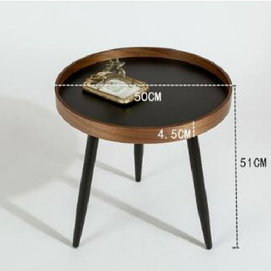 Italian Round Combination Coffee Table Small Apartment Living Room Side Table FittedLimited