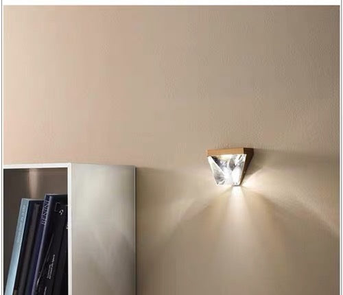 LED Crystal Wall Lamp Modern Minimalist Personality Background Decorative Wall Lamp FittedLimited