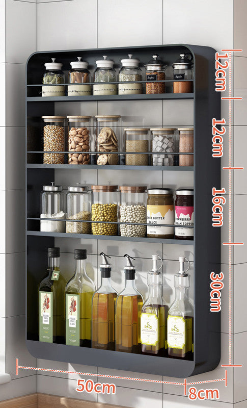 Seasoning Oil Salt Sauce Vinegar Storage Shelf Rack