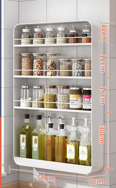 Seasoning Oil Salt Sauce Vinegar Storage Shelf Rack