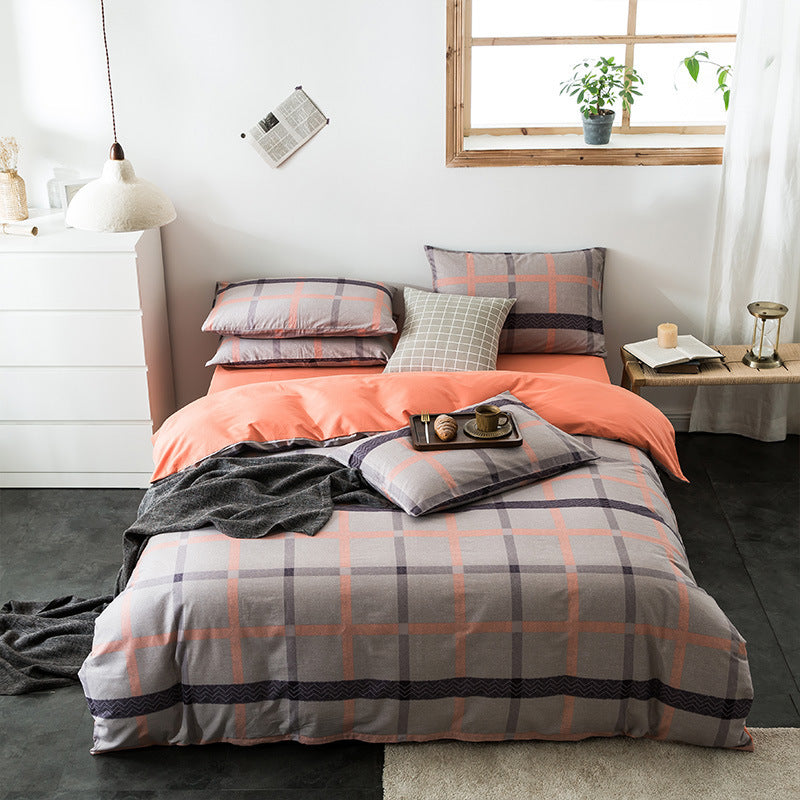 Check Cotton Bedding Modern Collective