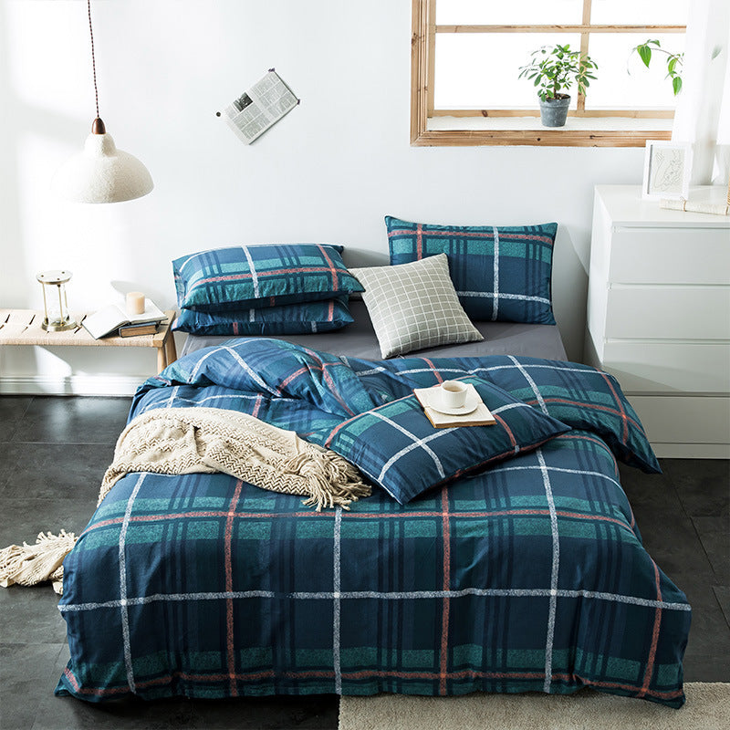 Check Cotton Bedding Modern Collective