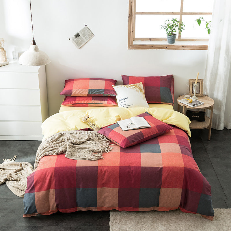 Check Cotton Bedding Modern Collective