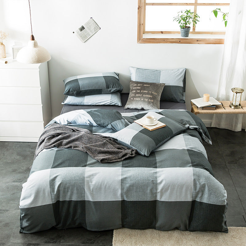 Check Cotton Bedding Modern Collective
