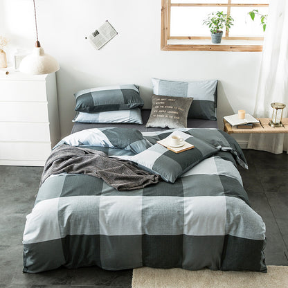 Check Cotton Bedding Modern Collective