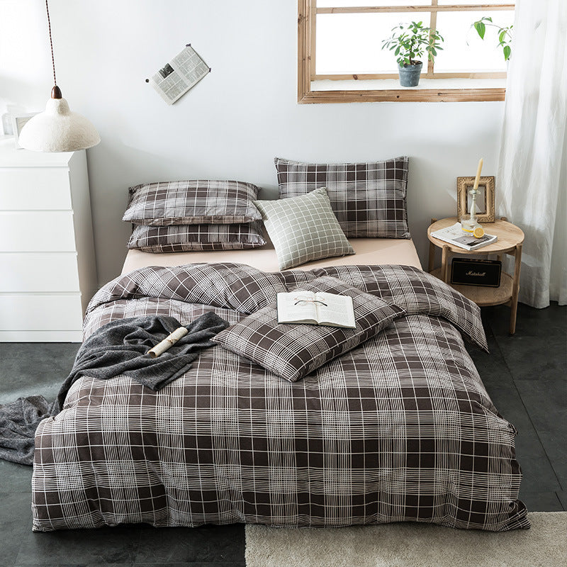 Check Cotton Bedding Modern Collective