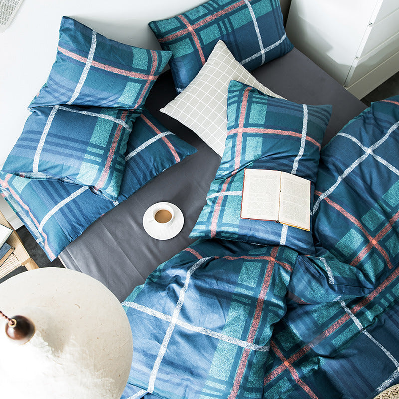 Check Cotton Bedding Modern Collective
