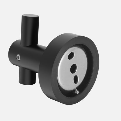 Round Base Wall Hook With Screws  Matte Black Hook, 4-piece Set, Furniture Hardware,
