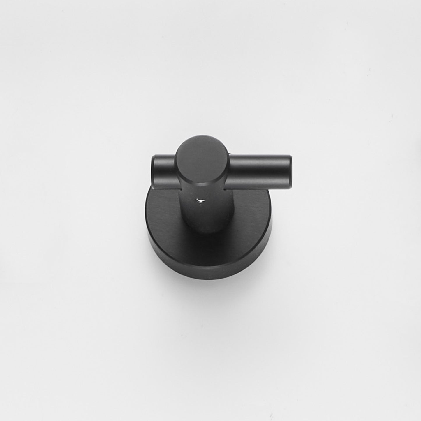 Round Base Wall Hook With Screws  Matte Black Hook, 4-piece Set, Furniture Hardware,