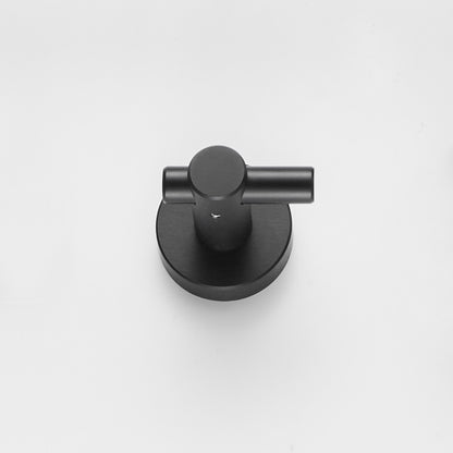 Round Base Wall Hook With Screws  Matte Black Hook, 4-piece Set, Furniture Hardware,