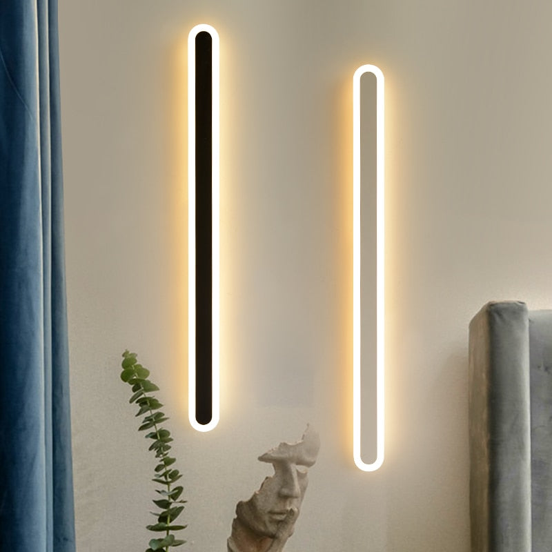 Lámpara de pared de línea LED moderna y sencilla 