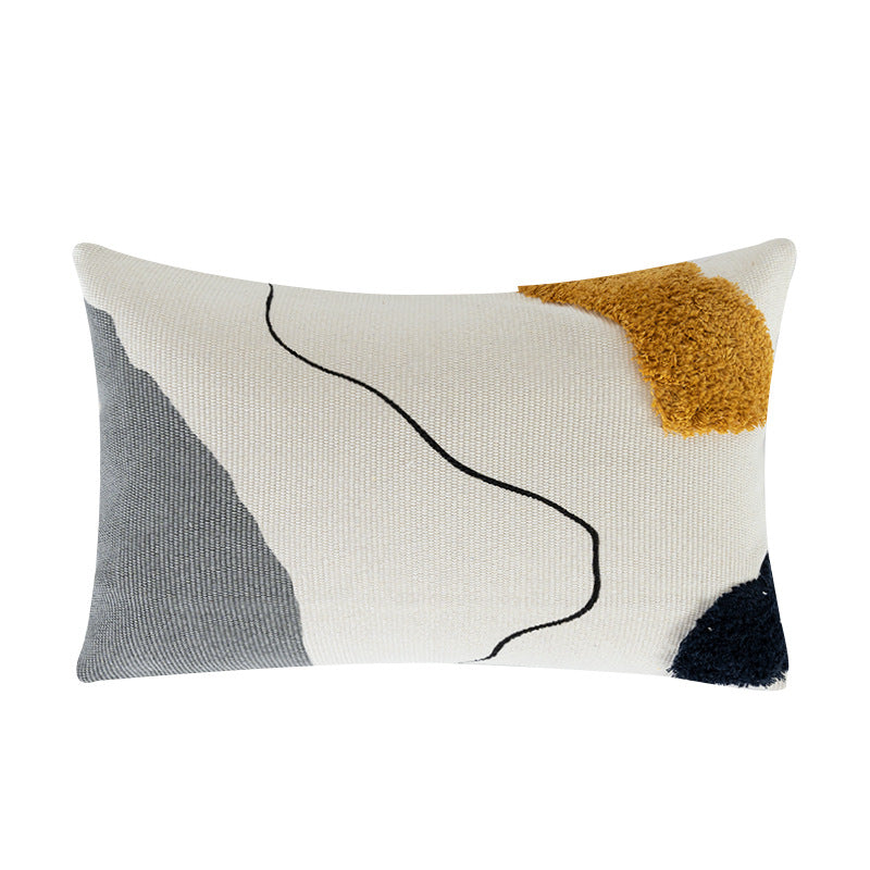 Living Room Modern Line Hug Geometric Sofa Pillow Cushion