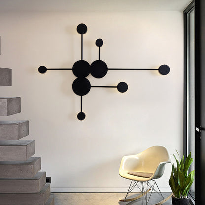 Lámpara de pared de arte abstracto para pared, pasillo, sala de estar, comedor