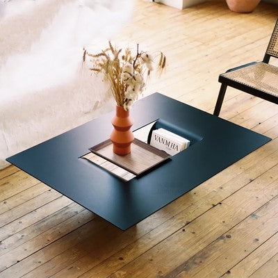 La table de salon basse en métal de conception moderne de qualité en acier inoxydable de luxe