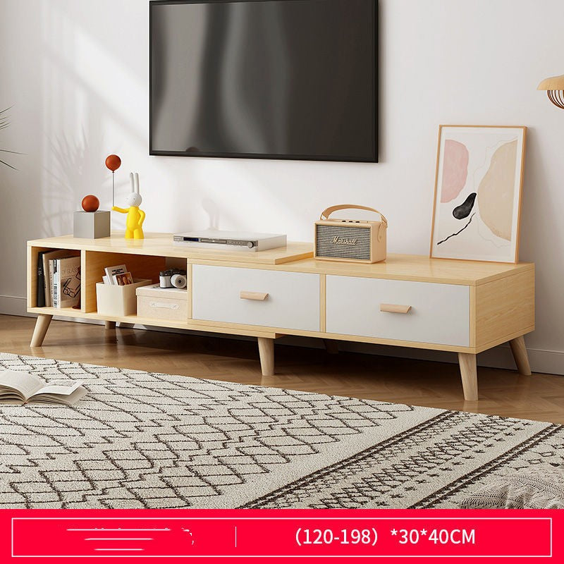 Mueble de TV para apartamento pequeño, mueble de TV retráctil combinado para sala de estar