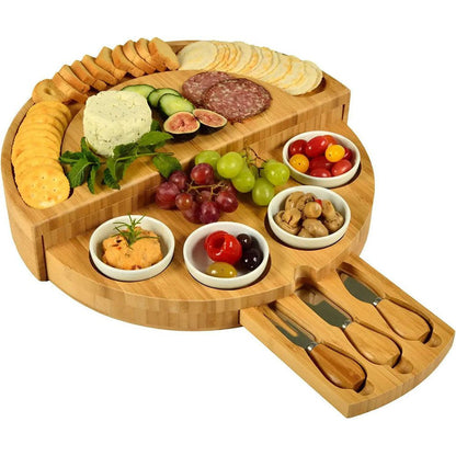 Bamboo Foldable Cheese Board FittedLimited