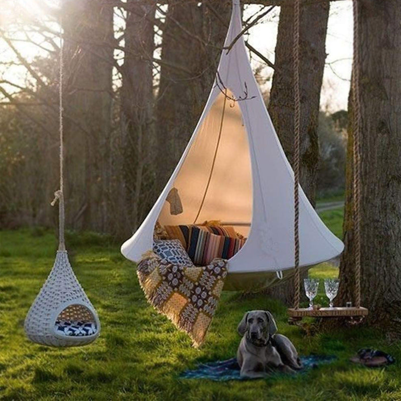 Indoor/Outdoor Air Hanging Hammock Tent Cone Chair FittedLimited