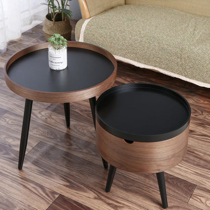 Italian Round Combination Coffee Table Small Apartment Living Room Side Table FittedLimited