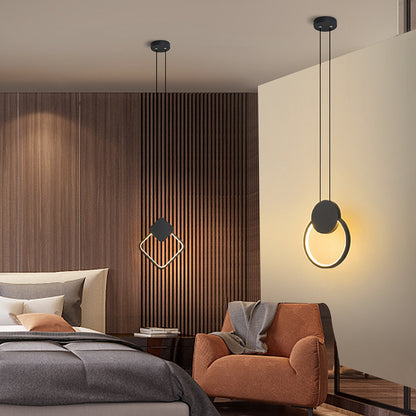Luces de noche modernas para dormitorio con cable
